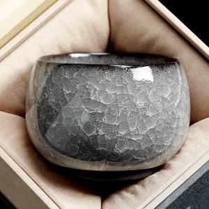 「凝霜」銀灰結晶圓融杯